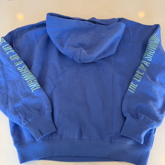 Official Taylor Swift THE LIFE OF A SHOWGIRL Violet Blue Hoodie - Brand New - Picture 3 of 10